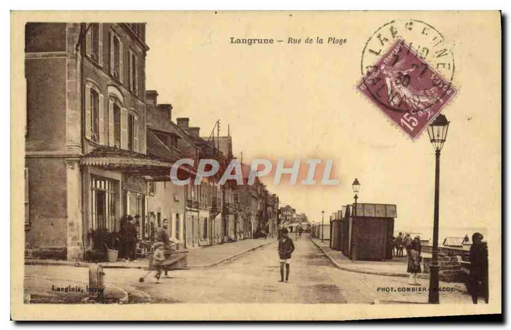 Langrune — Rue de la Plage — Fot. Combier-Acador - Frente