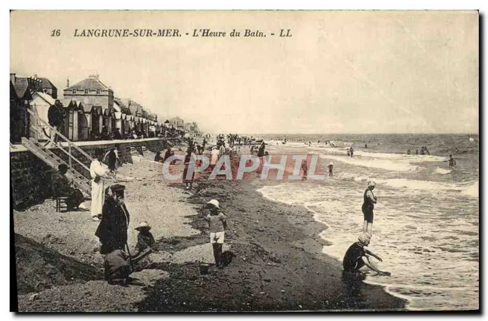 Langrune-sur-Mer - A Hora do Banho - LL - Frente