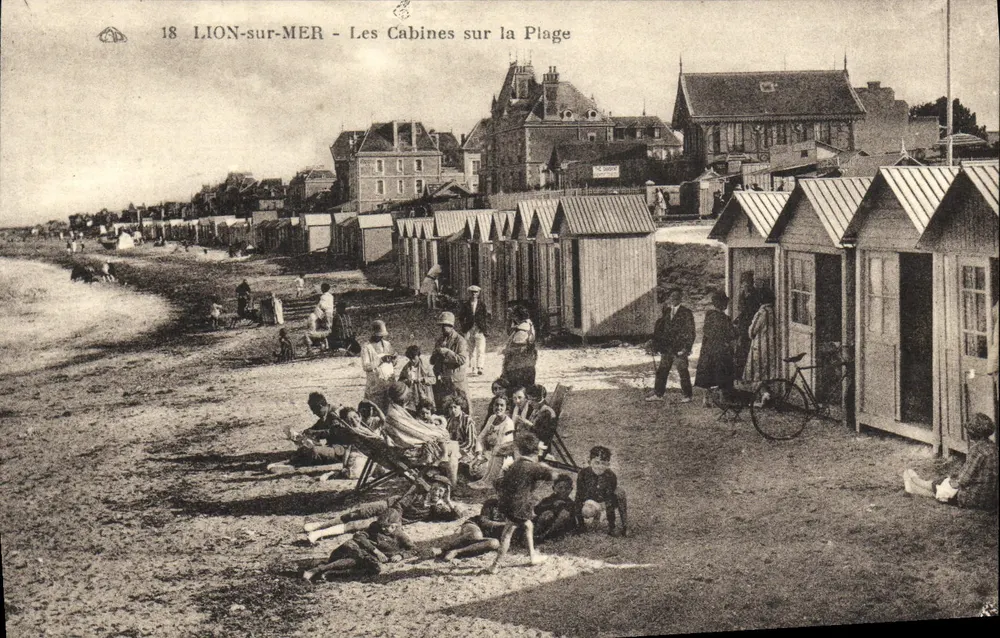 LION-sur-MER — Die Kabinen am Strand — Verleger: Aladéenne des Arts Philatématiques - Vorderseite