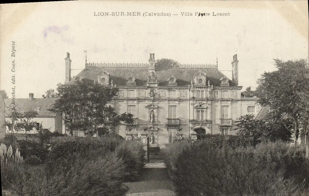 Lion-sur-Mer (Calvados) — Villa Pigot Lescot, edição Brachet, Cuen - Frente