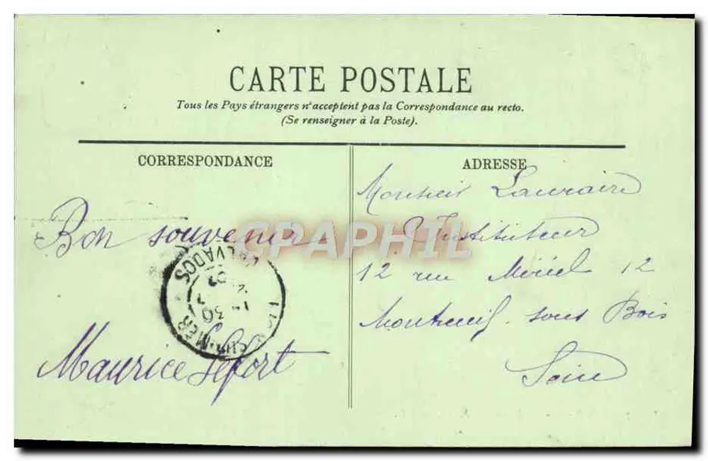 LION-sur-MER — A Praia — LL. - Verso