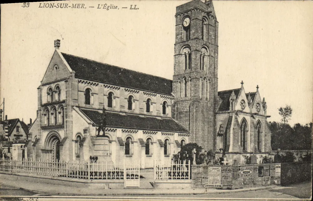 Lion-sur-Mer — A Igreja — LL. - Frente