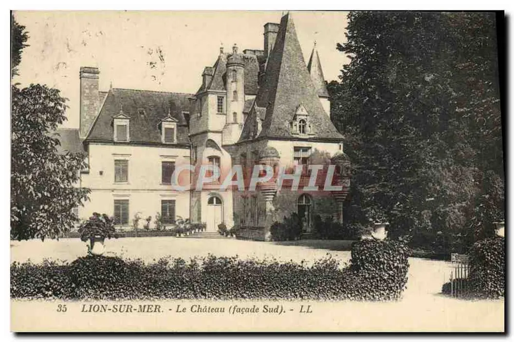 Lion-sur-Mer - O Castelo (fachada Sul) - LL - Frente