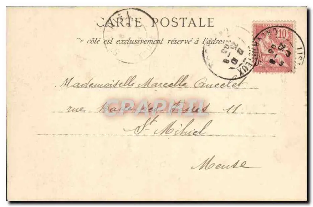 Lisieux — Igreja do Desejo — A Bilhete postal antigo Paris, n°2805 - Verso