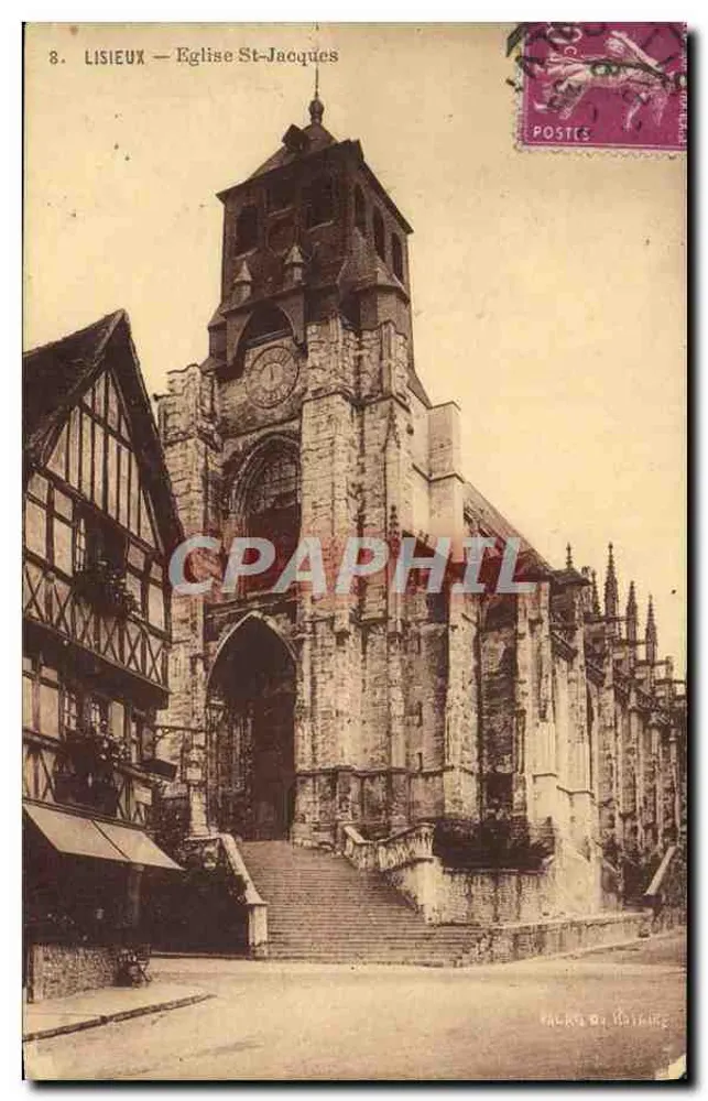 Lisieux — Igreja de São Jacó — Editor: F. & C. Boitier - Frente