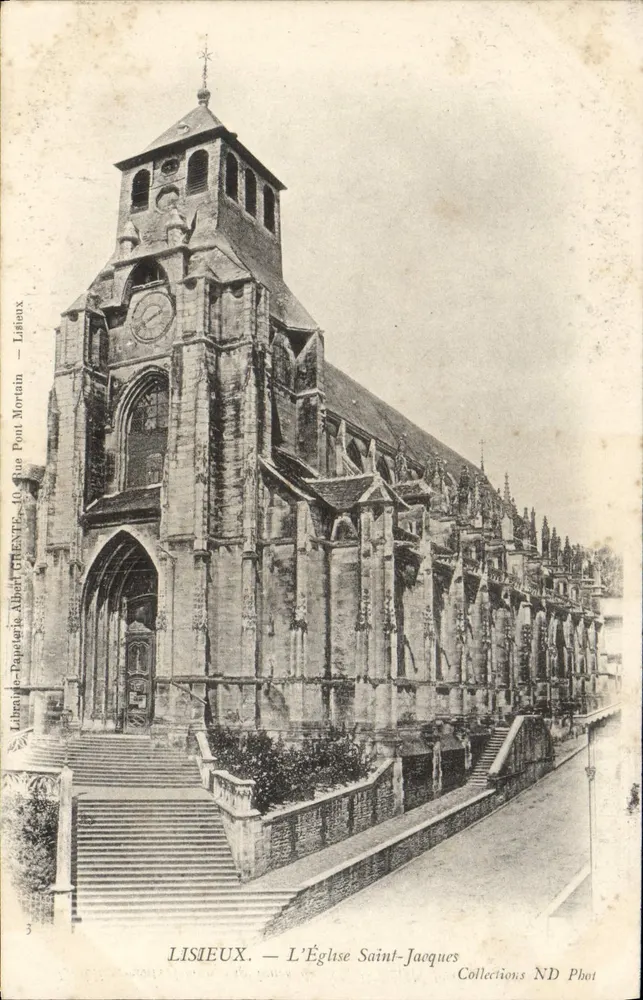 Lisieux — De Kerk van Sint Jakob — Librairie-Papellerie Albert Mortin, Lisieux - Voorkant