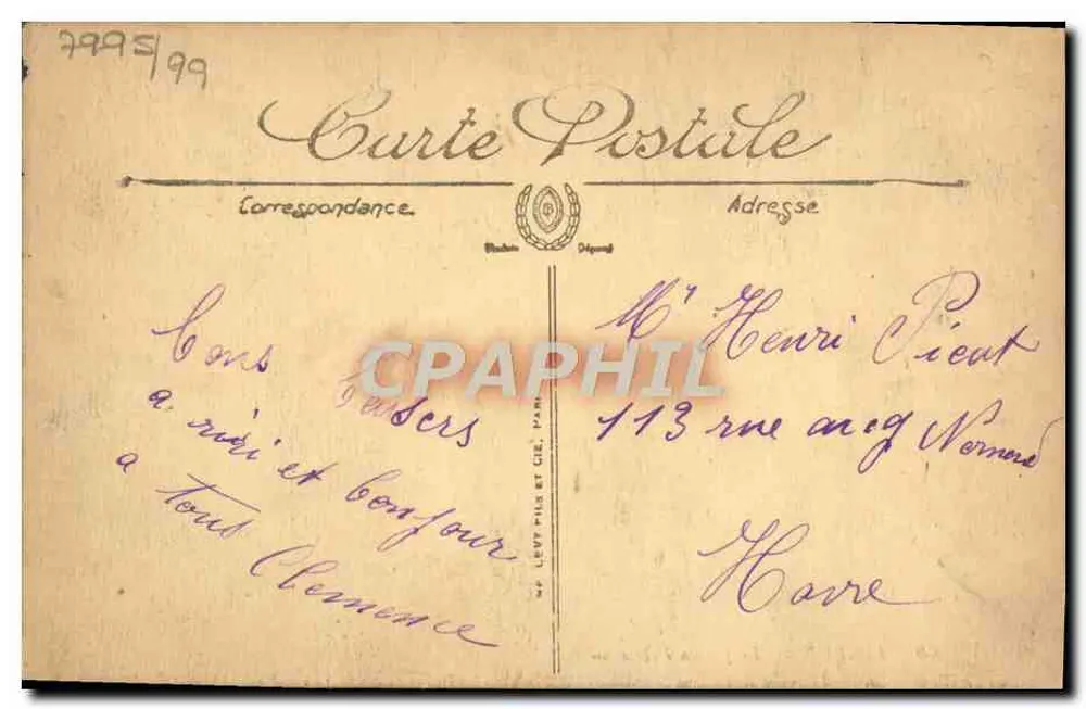 Lisieux — O Jardim Público — LL. n°40 - Verso
