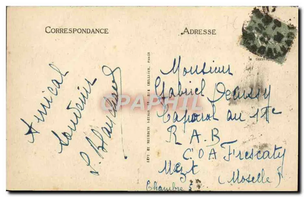 Lisieux - Eingang zum Jardin de l'Étoile - Édition Maurice Duvey - Rückseite