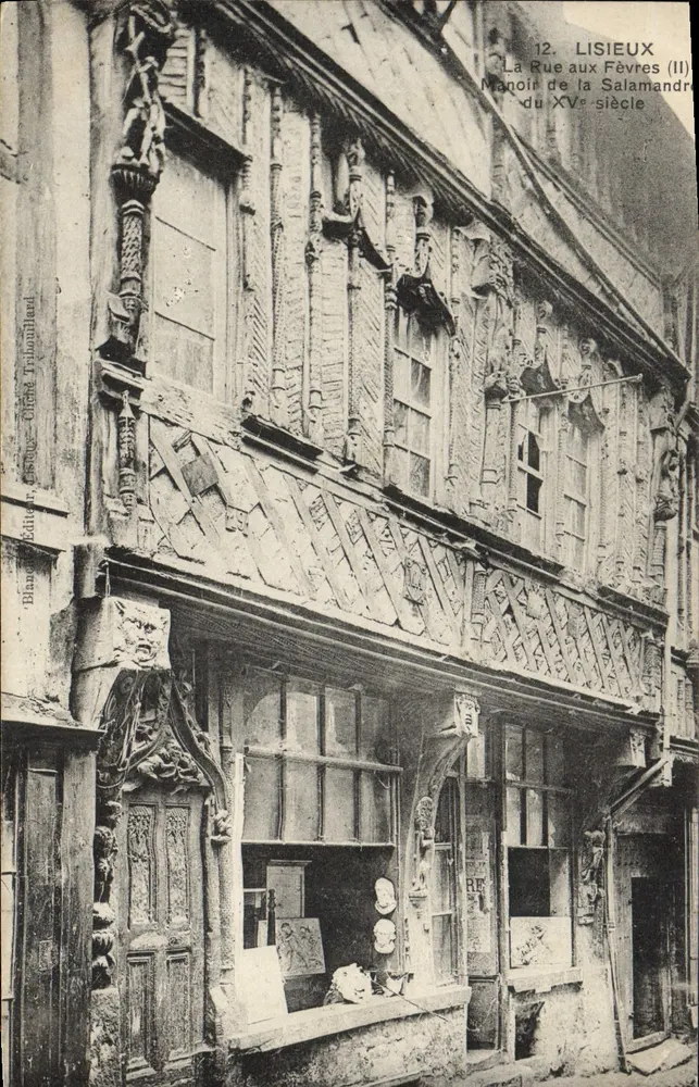 Lisieux — Die Straße der Fèvres (II) : Schloss der Salamander aus dem 15. Jahrhundert — Verlag Blanc & Cie, Serie 12 - Vorderseite