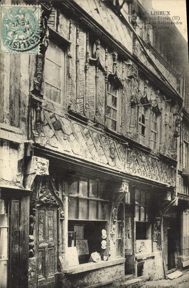 Lisieux (II) - La Rée aux Fèvres, Erinnerung an die Salamander des 15. Jahrhunderts — Tribovillard Cliché - Vorderseite