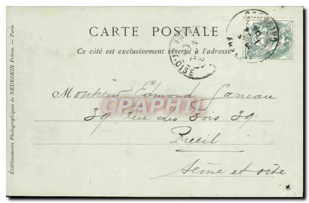 LISIEUX — Château da Salamandra — Collections ND Phot - Verso