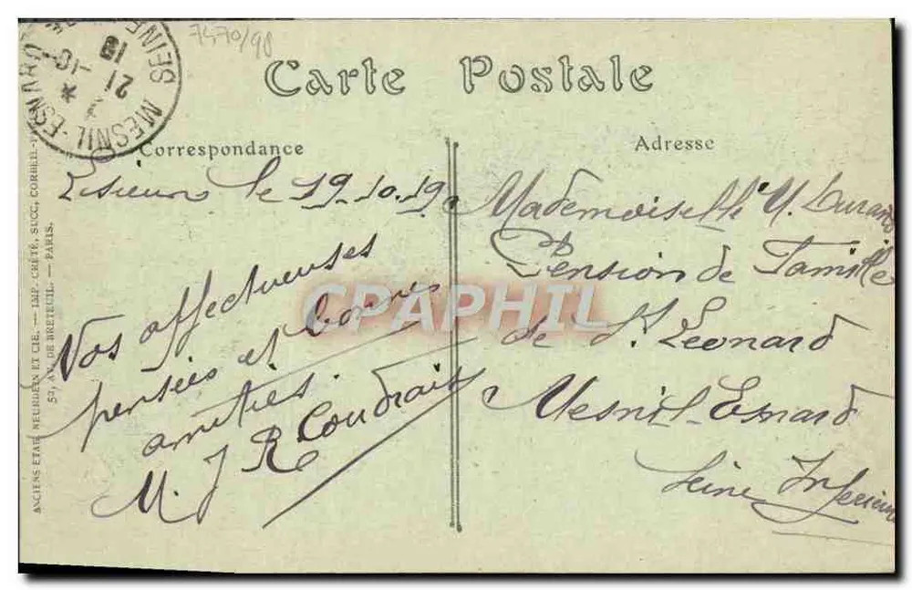 LISIEUX — La Place Thiers un jour de Marché — ND. Phot. n°452 - Verso
