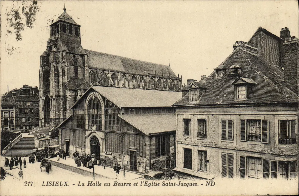 Lisieux - Die Butterhalle und die Kirche Saint-Jacques - ND - Vorderseite