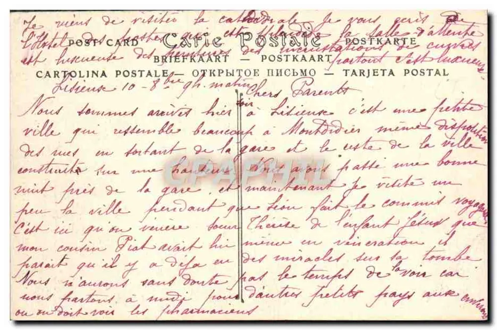 Lisieux — Place Thiers und Kathedrale Saint-Pierre — ND Phot. n°41 - Rückseite
