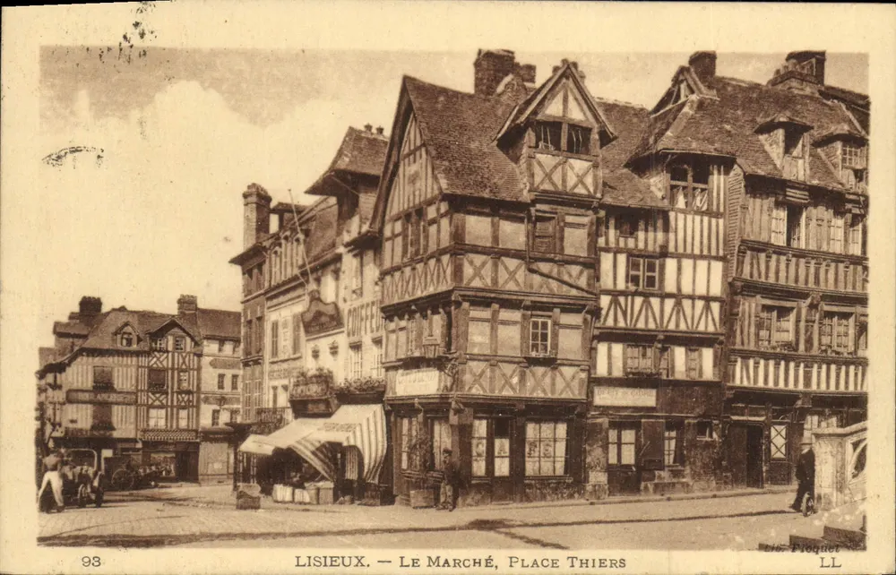 Lisieux — O Mercado, Praça Thiers — Ploquet LL n°276 - Frente