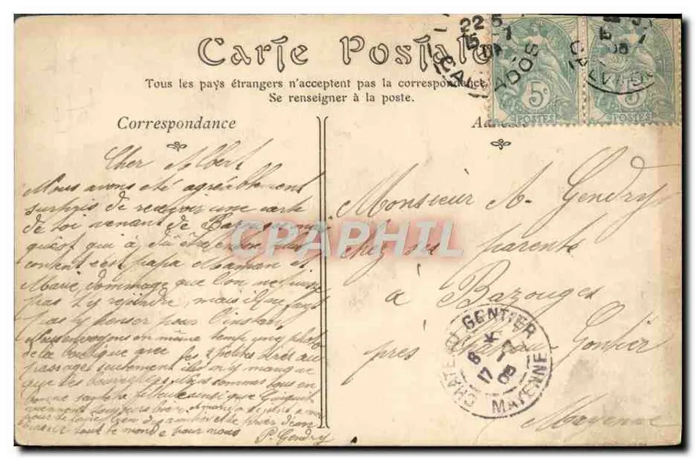 Lisieux — Straße von Caen — ND Phot - Rückseite