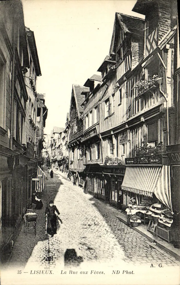 Lisieux — A Rue aux Fèves — ND Fot. A.G. n°35 - Frente