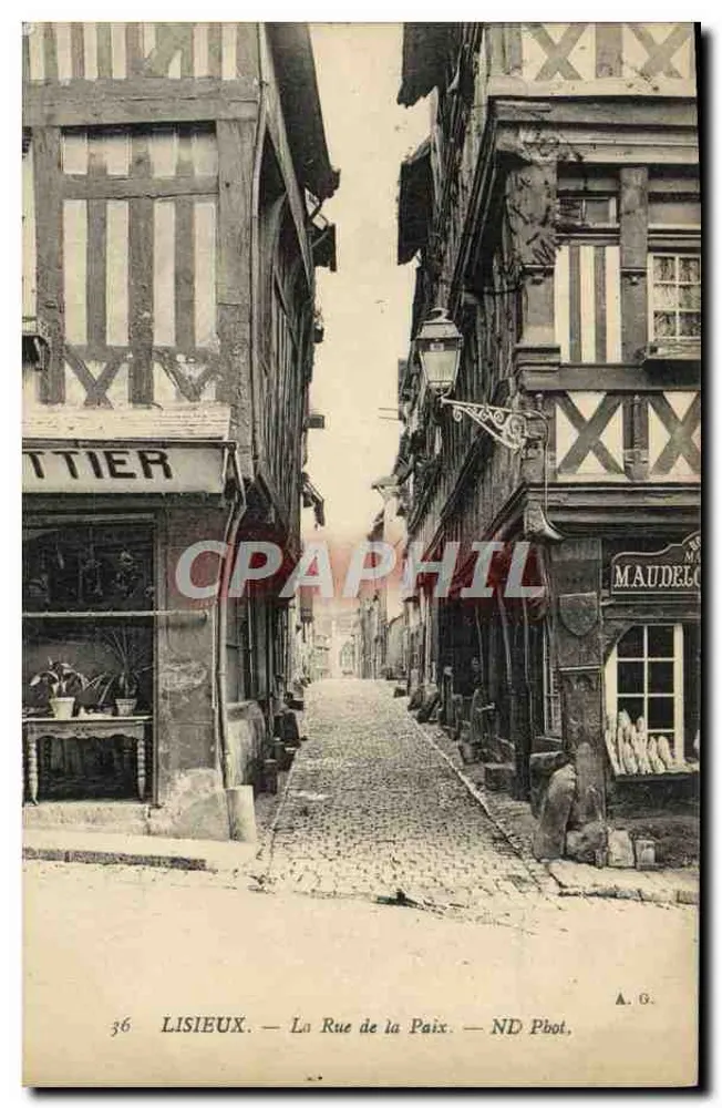 Lisieux — A Rua da Paz — ND Pbot. A. G. - Frente