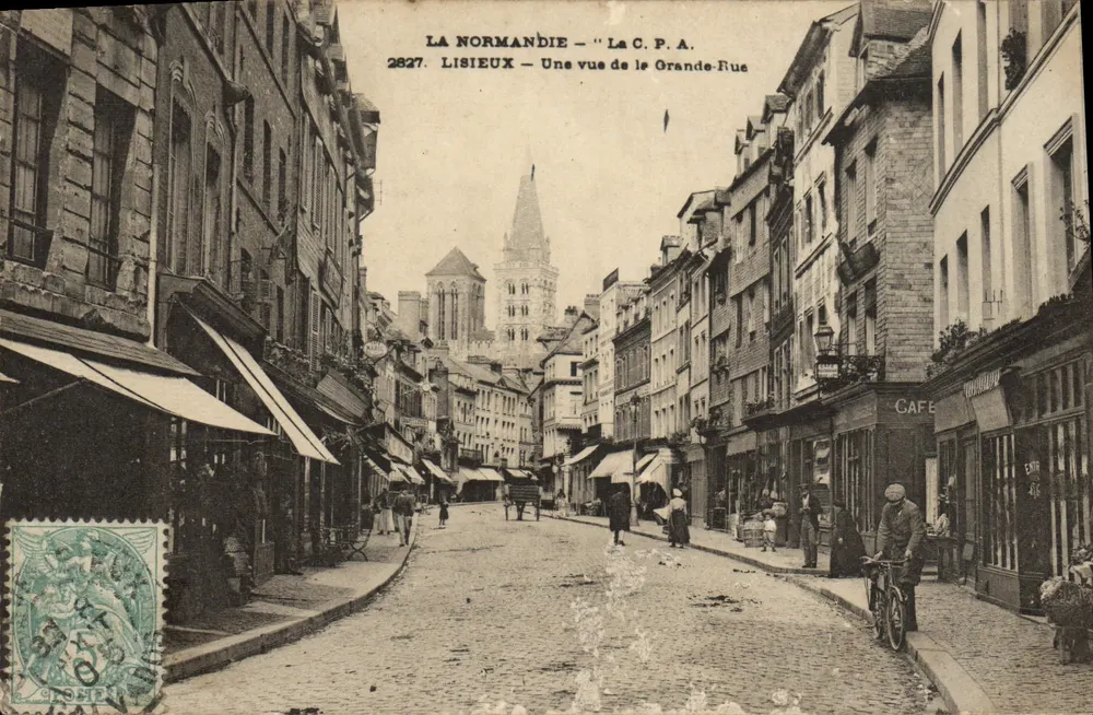 Lisieux — Ansicht der Grande-Rue — Antike Ansichtskarte n°2827 - Vorderseite