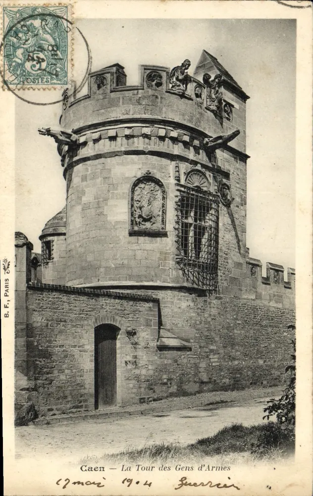 Caen — A Torre dos Homens de Armas — B.F. Paris, n° 24 - Frente