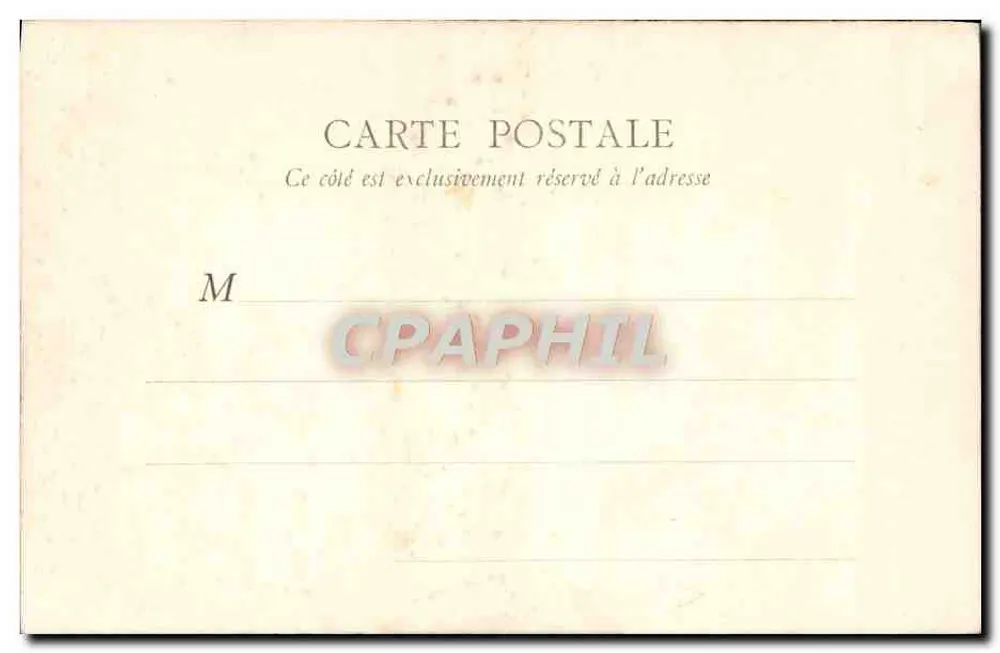 Caen — Alte Häuser in der Straße Saint-Pierre — B. F., Paris - Rückseite