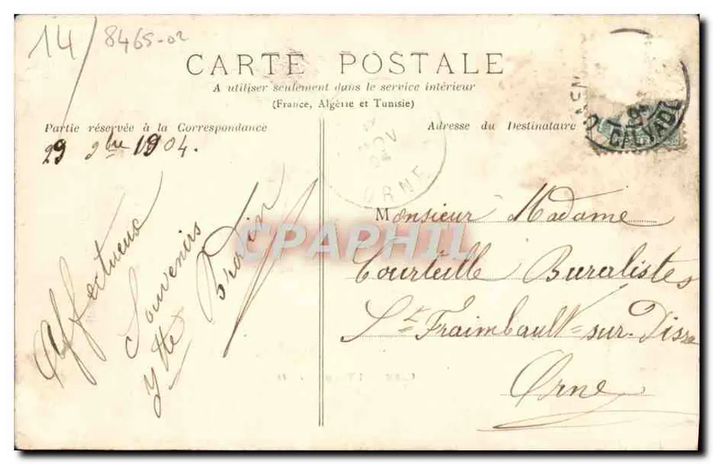 Caen — O Rio L'Orne — L. D. - Verso