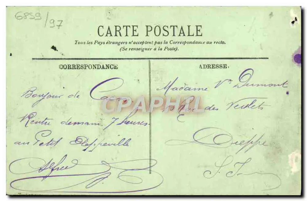 Caen — A Caserna do Castelo — LL. n° 200 - Verso