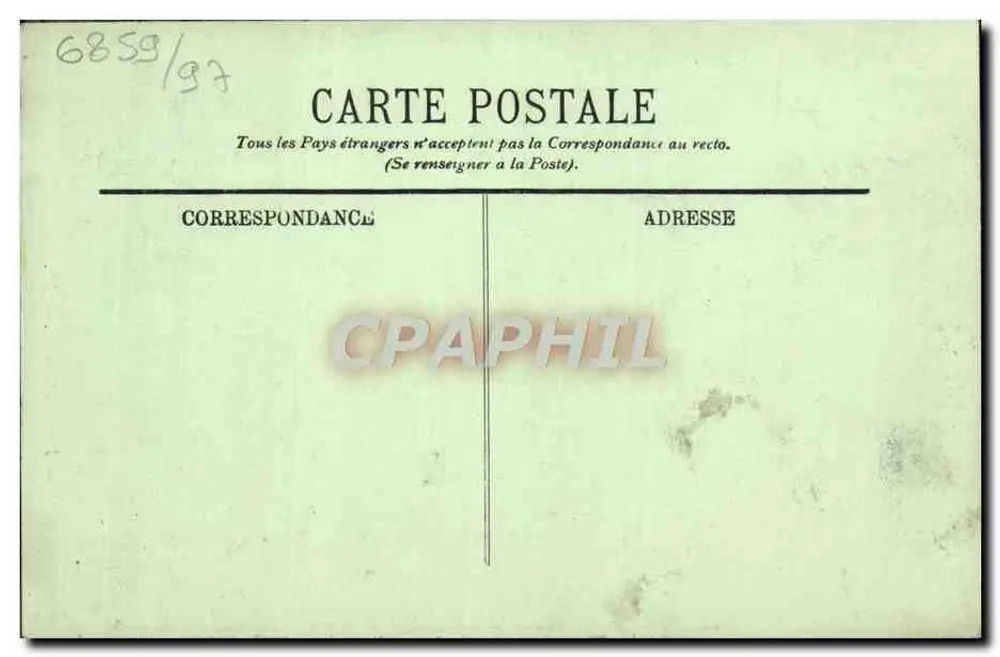 CAEN — Tor des Schlosses — LL. — Verlag LL, Nr. 84 - Rückseite