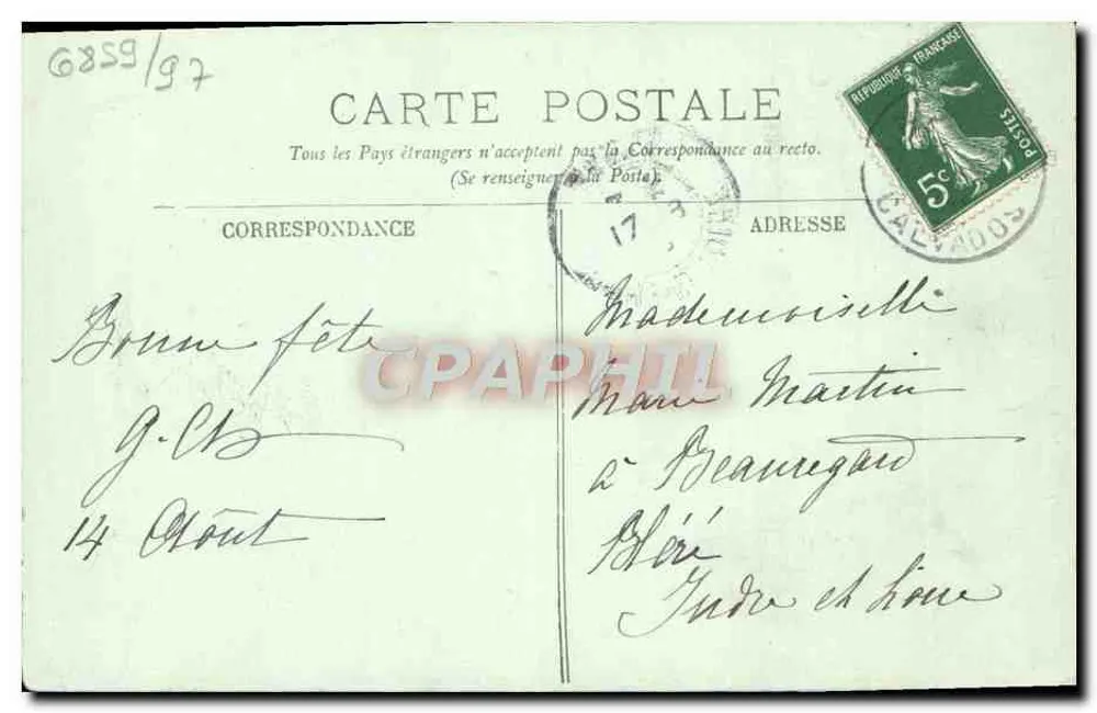 Caen — O Liceu — O Cloître — LL. - Verso