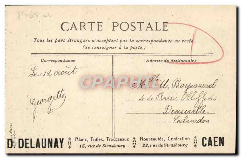 Caen — Abside da Igreja de São Pedro — D. Delaunay, n°19 - Verso