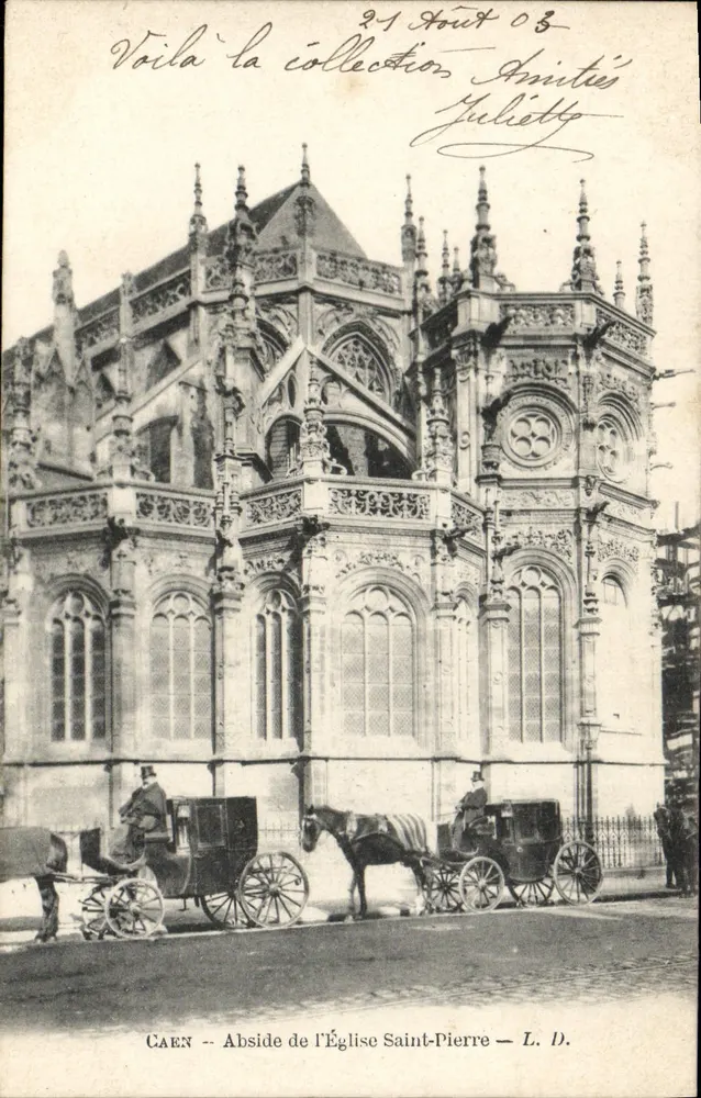 Caen — Abside da Igreja de São Pedro — L. D. - Frente