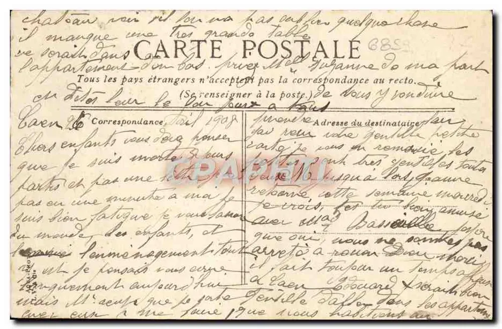 Caen - Kirche Saint-Pierre, Abtei der Männer, Abteiklamm und die Luvée - Rückseite