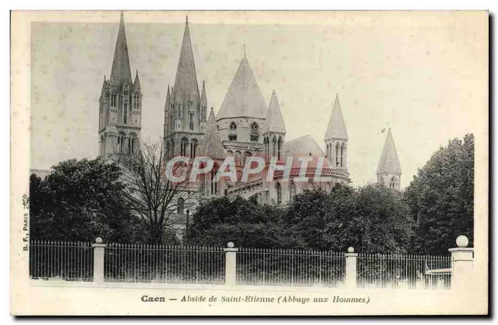 Caen — Abside de Saint-Étienne (Abbaye aux Hommes) — B. E. Paris - Frente