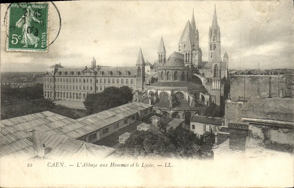 Caen — A Abadia dos Homens e o Liceu — LL. - Frente