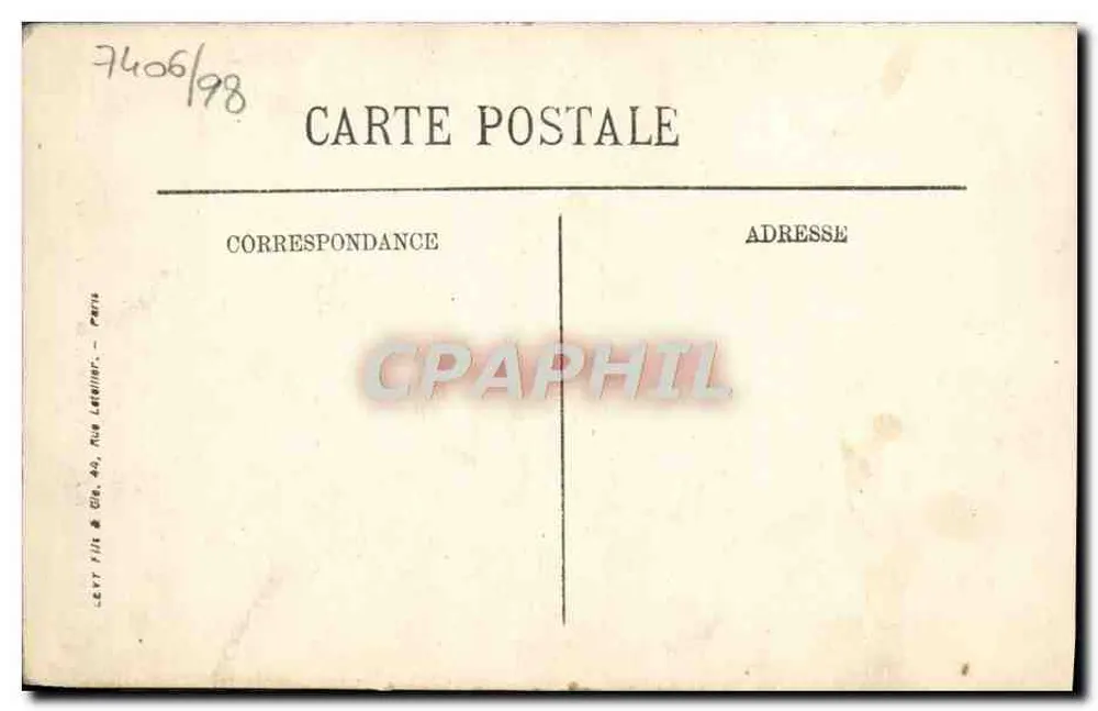 Caen — Die Kirche Saint-Jean und die geneigte Turm — LL - Rückseite