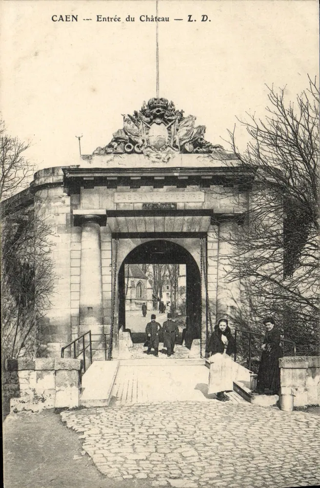 CAEN — Wejście na zamek — L. D. - Awers