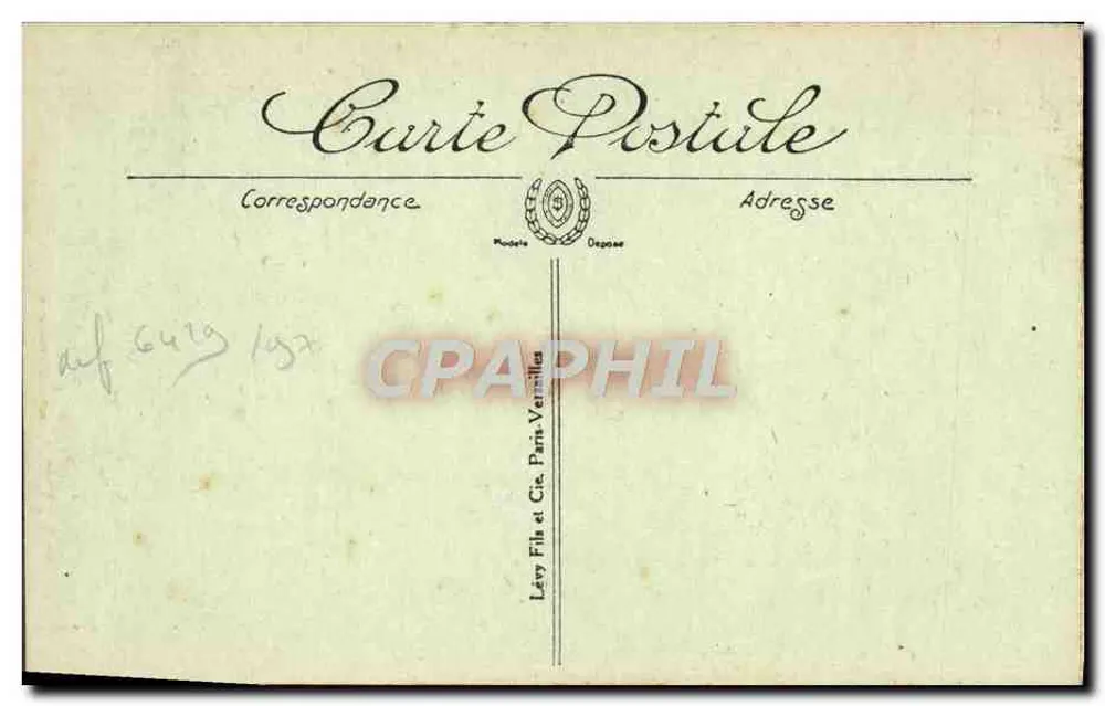 CAEN - Der Pont-Levis des Schlosses und die Kirche St-Pierre - L.I. - n°232 - Rückseite