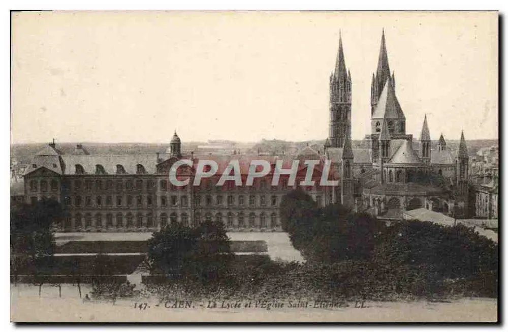 Caen — O Liceu e a Igreja São João — LL. N° 147 - Frente