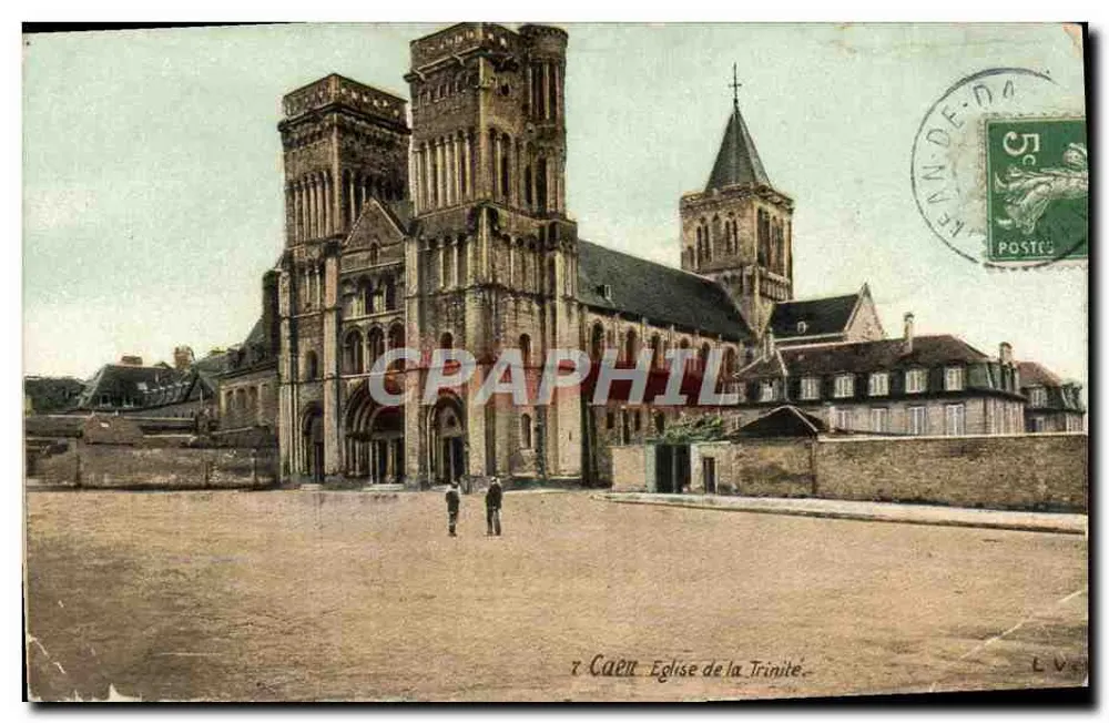 Caen — Église de la Trinité — éditeur L.V. (n° 7) - Frente
