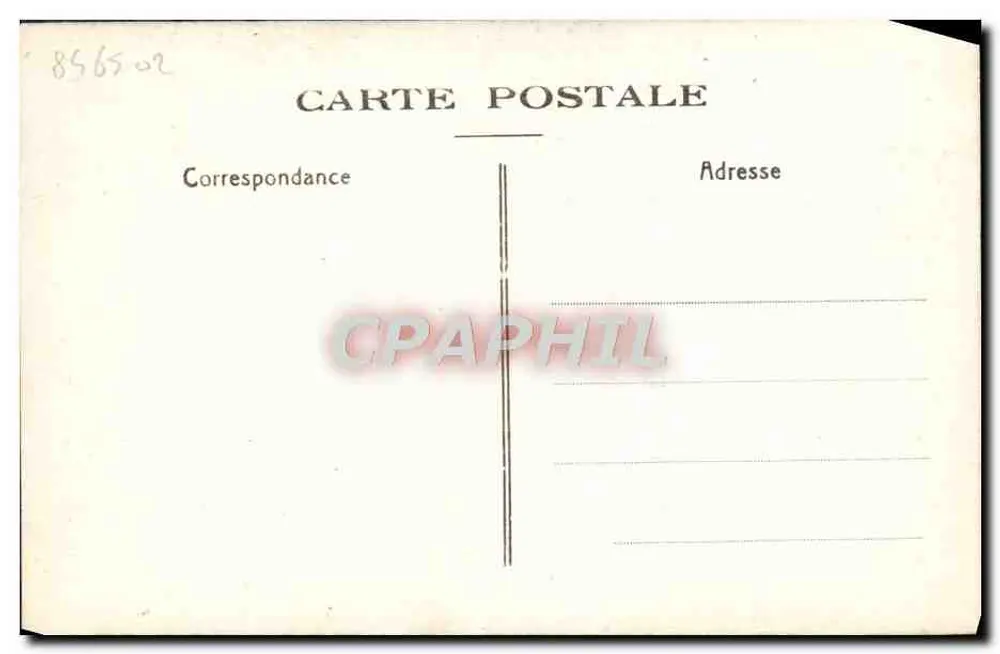 Caen — Igreja da Trindade — A Nave. Foto R. Delassalle - Caen. N°2 - Verso