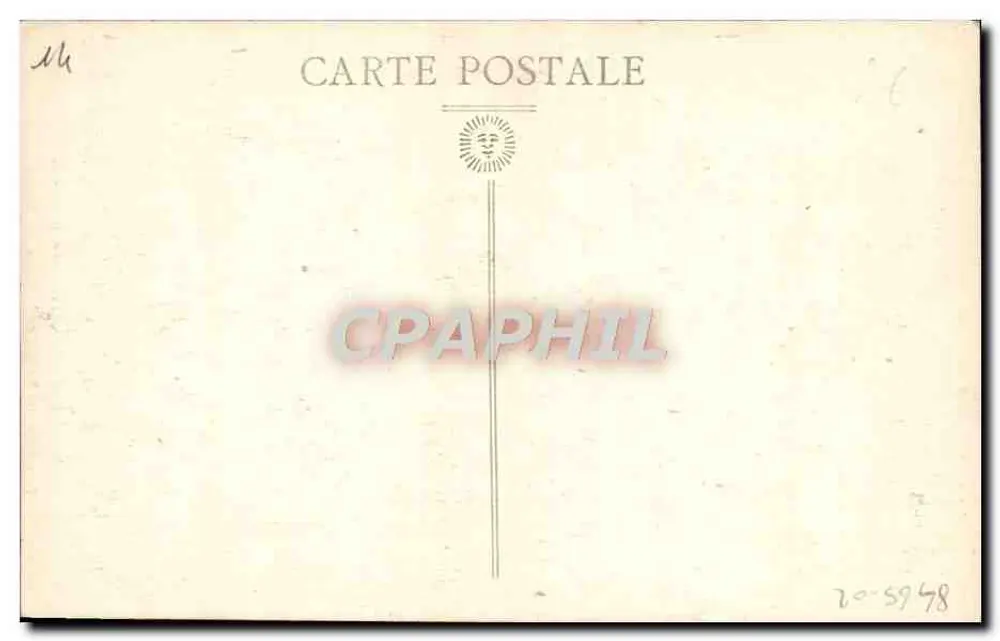 Caen — Detalhe do Portal da Abadia das Senhoras — Col. Artística M. P. Caen - Verso