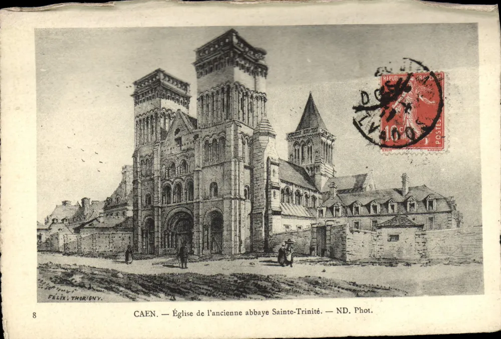 Caen — Église de l'ancienne abbaye Sainte-Trinité — Phot. Félix Thoriony, n°8 - Frente