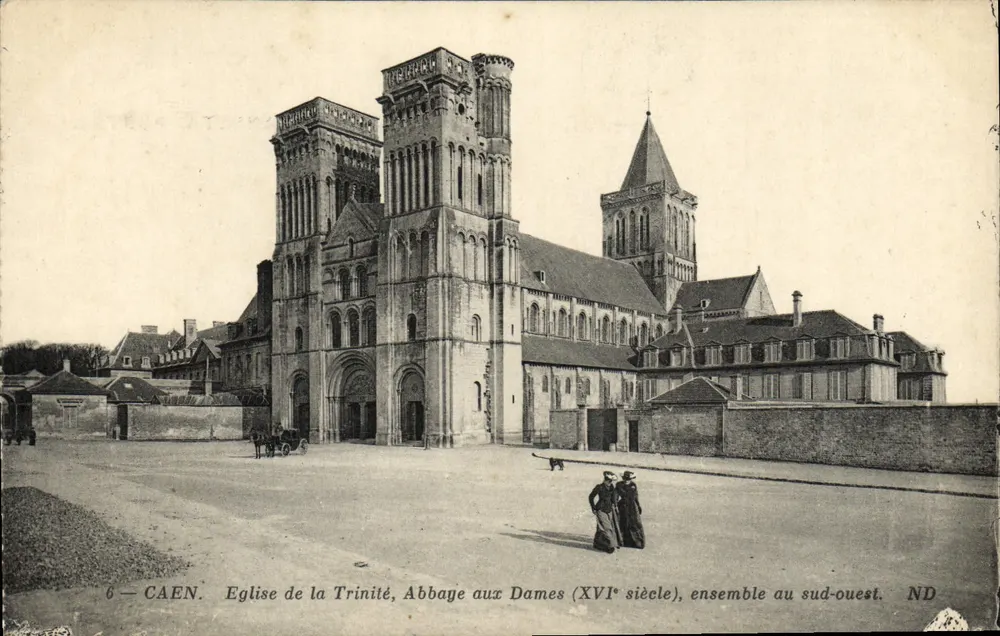 Caen — Kirche der Dreifaltigkeit, Abtei der Damen (16. Jahrhundert), Ensemble im Südwesten — ND - Vorderseite