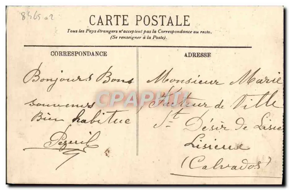 CAEN — L'Abbaye aux Dames — LL. — n°16 - Verso