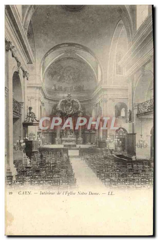 Caen — Interior da Igreja Nossa Senhora — LL. - Frente