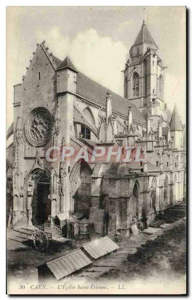 Caen — A Igreja de São Etienne — L.L. - Frente