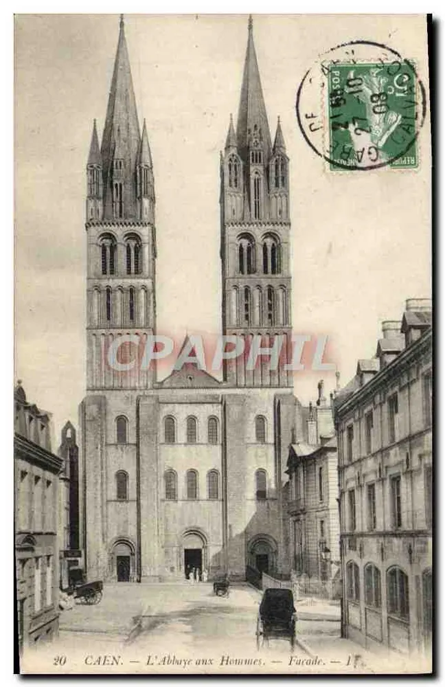 Caen — De Abbeïe aux Hommes — Gevel - Voorkant