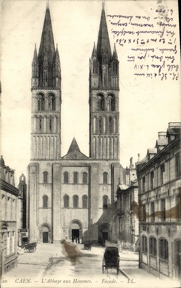 CAEN — A Abadia dos Homens — Fachada — LL. - Frente