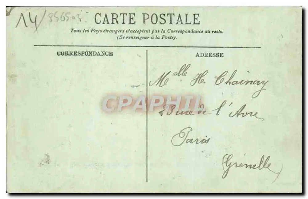 Caen — A Abadia dos Homens — Fachada — LL. — Editor LL. - Verso