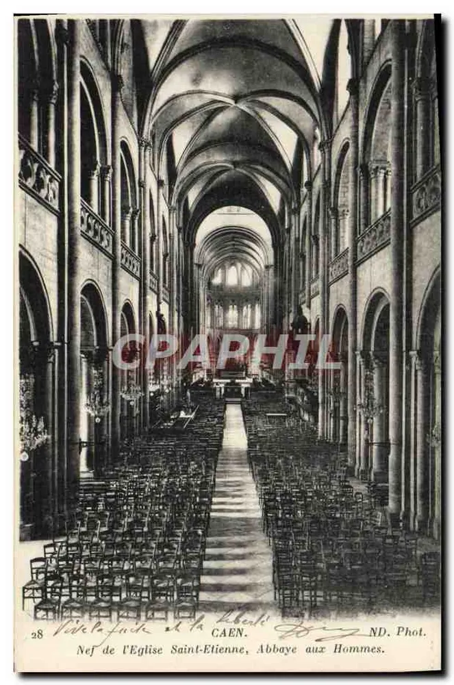 Nave der Kirche Saint-Étienne, Abtei der Männer — CAEN — ND. Phot. - Vorderseite